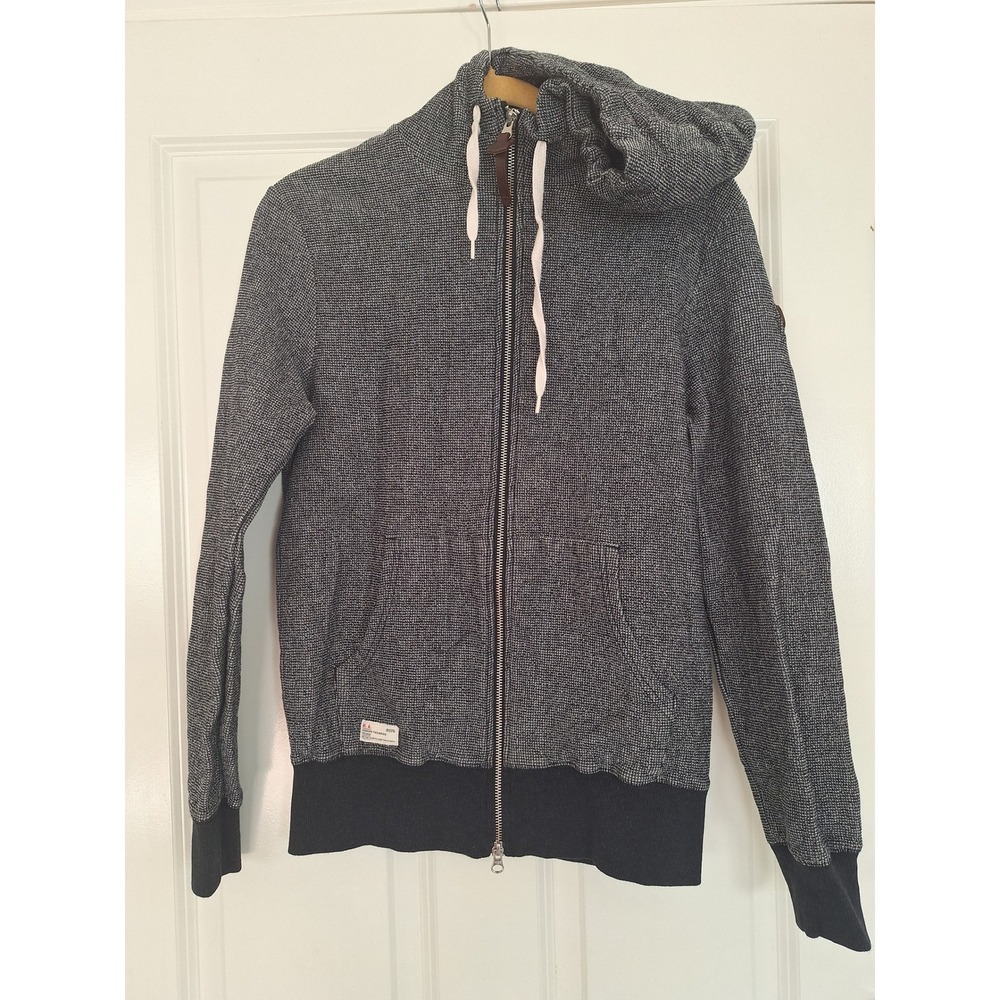 Marshall Artist Gray Black Full Zip Hoodie size‎ M
